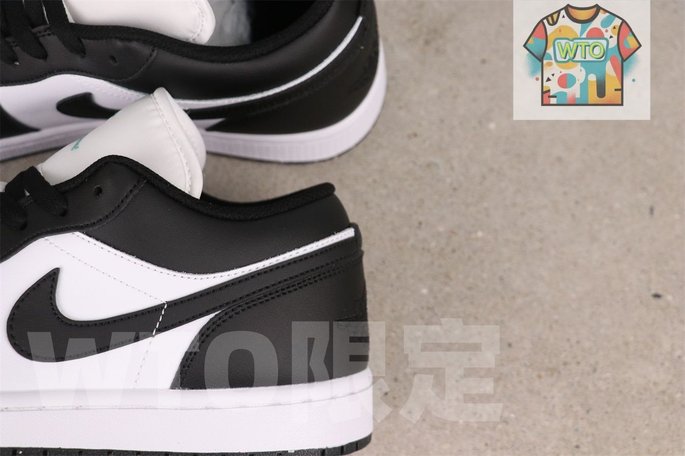  ジョーダン1代ローカットシリーズ ブラック＆ホワイト 553558 131 スニーカー 靴