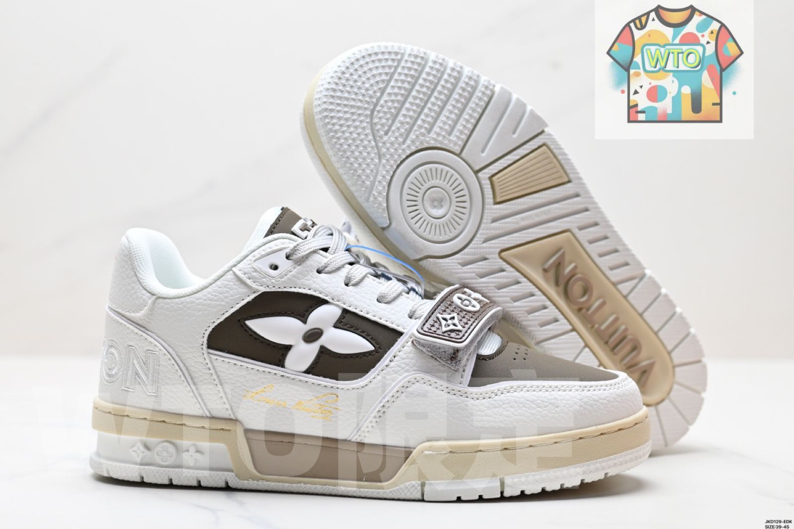  ルイ ヴィトン ルイヴィトン トレーナー スニーカー ロー カジュアル スポーツ カルチャー マッチング スニーカー09 WTO輸入2 スニーカー 靴