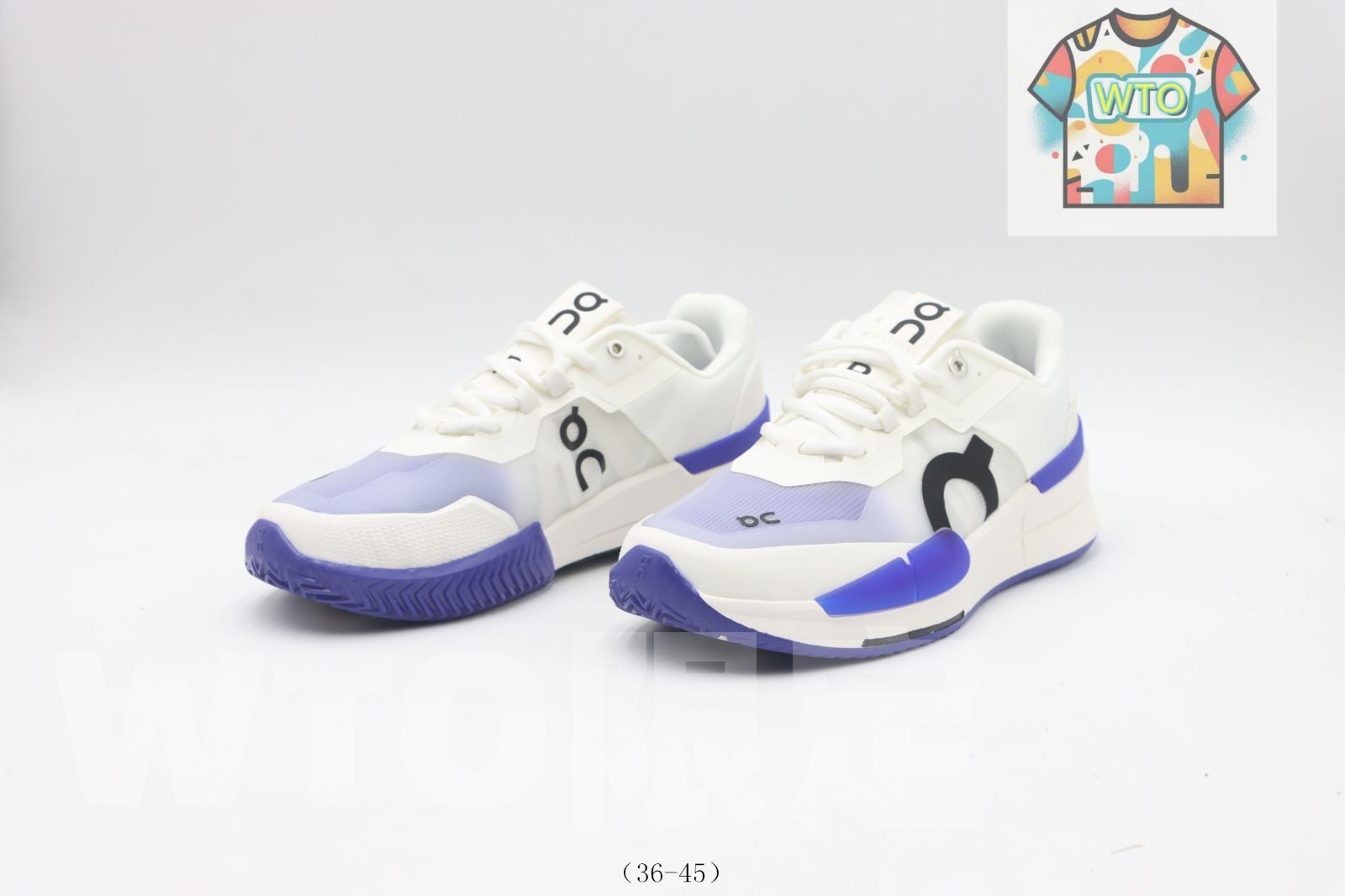  On Runningランニングシューズ ホワイト＆ブルー WTO輸入2 スニーカー 靴