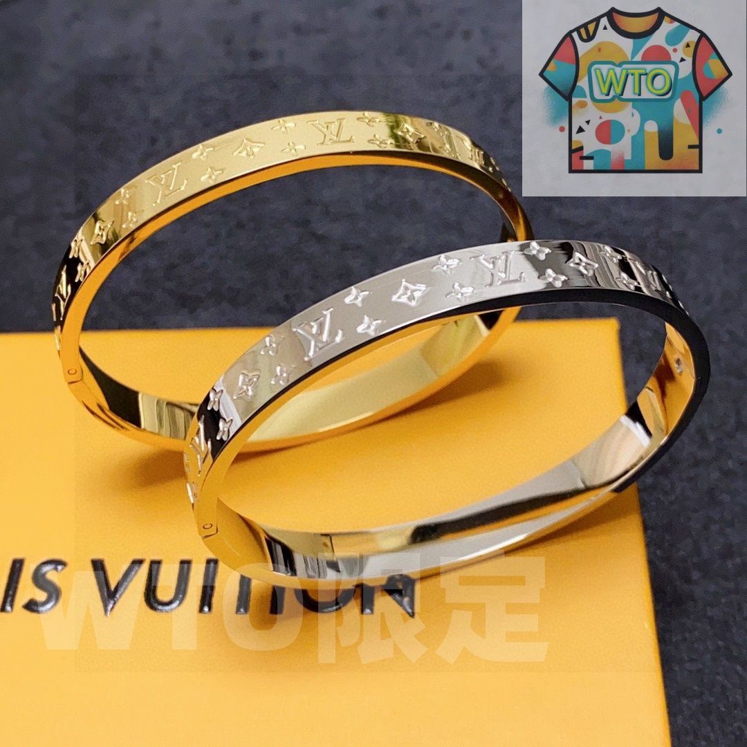 LV プリントレザーブレスレット ルイ ヴィトン