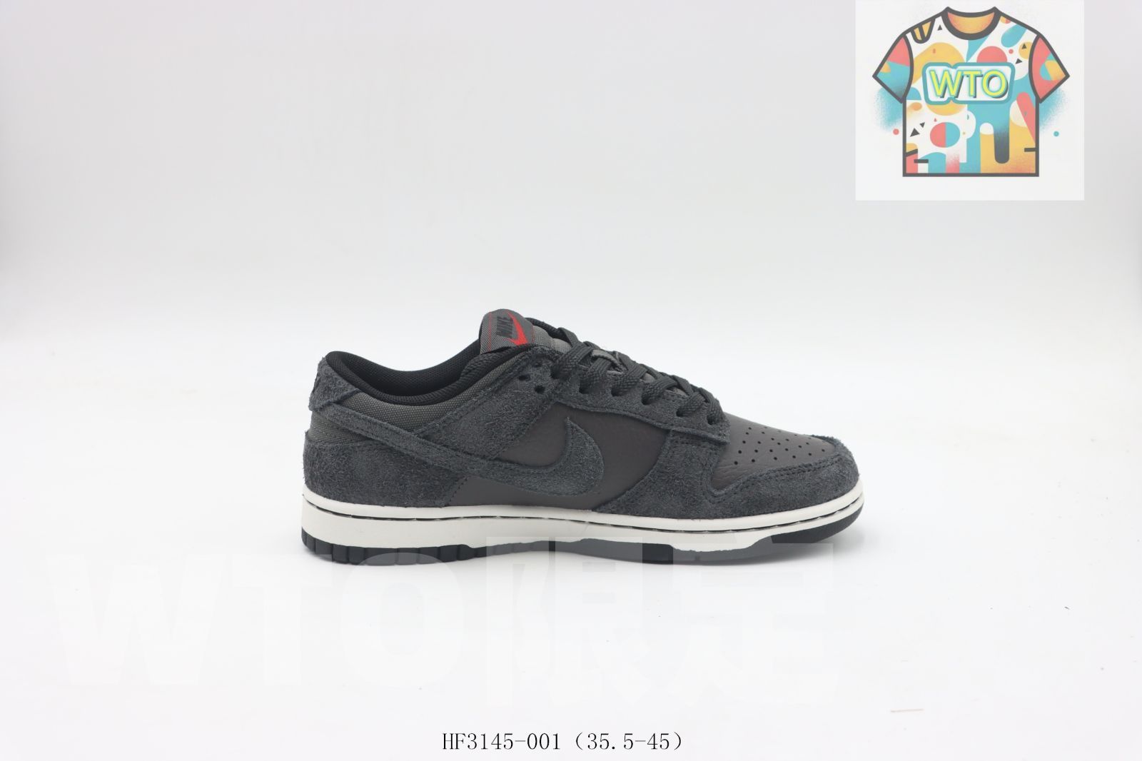 ナイキ ダンク ロー PRM ミディアムアッシュ アンド ブラック HF3145-001-WTO輸入2