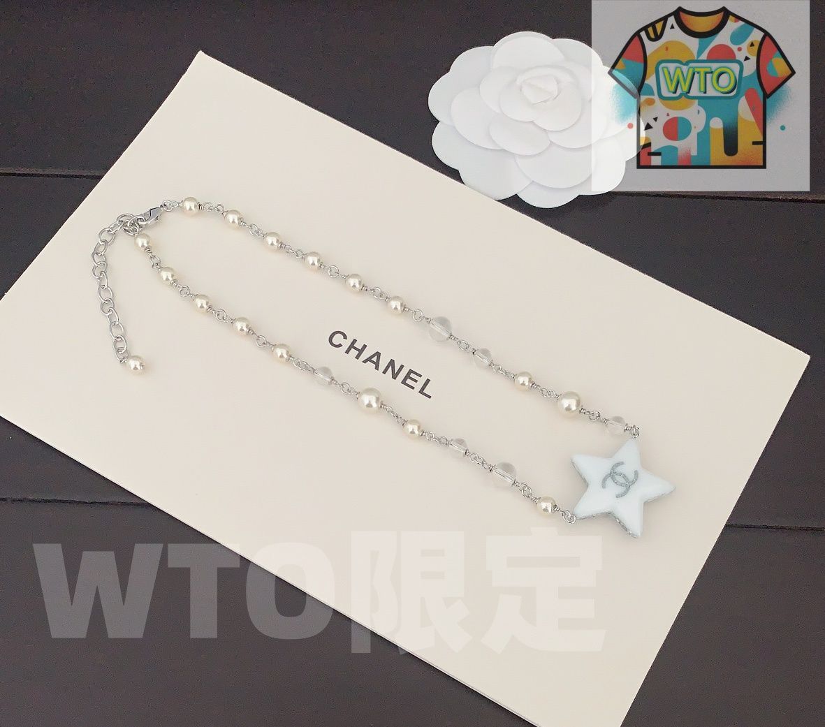 レジンペンタグラムネックレス