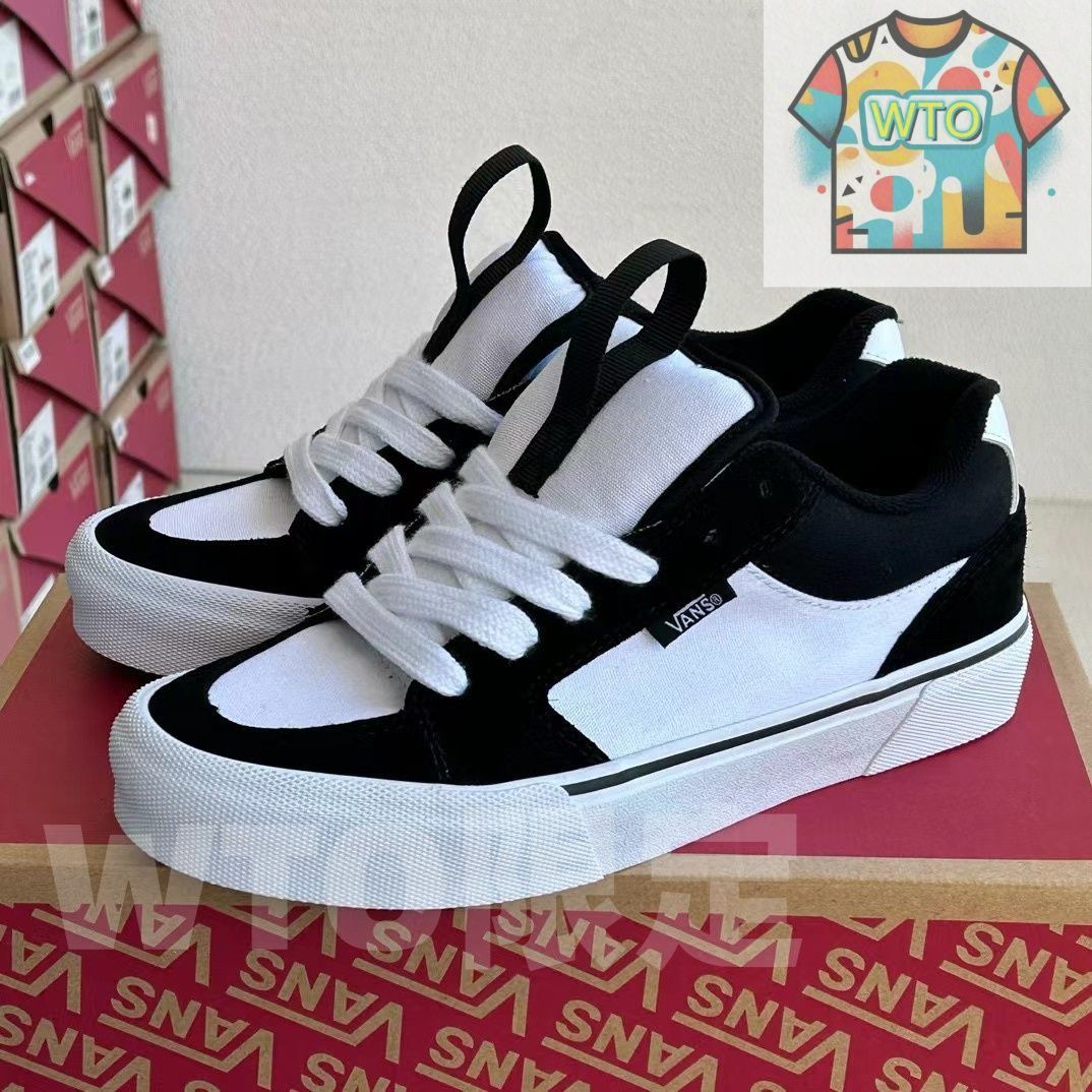 今日 Vans Chukka Push スキッド防止 耐摩耗 ローカット スケートシューズ 男女兼用 ブラック ホワイト 在庫 の な価格です