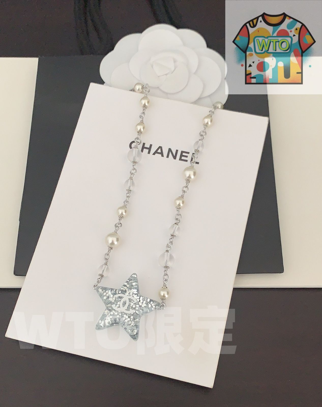 最 レジンペンタグラムネックレス