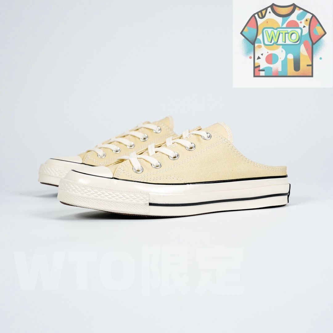 今日 Converse Chuck 1970 s スリップオン ハーフシューズ 2025 年ニュー ミルクイエロー 在庫 の な価格です