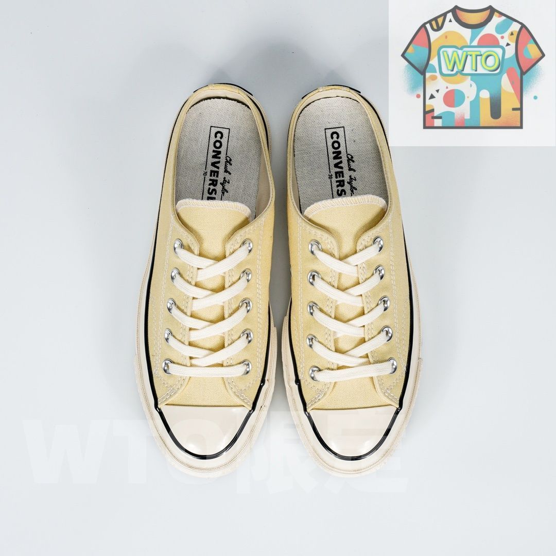 今日 Converse Chuck 1970 s スリップオン ハーフシューズ 2025 年ニュー ミルクイエロー 在庫 の な価格です