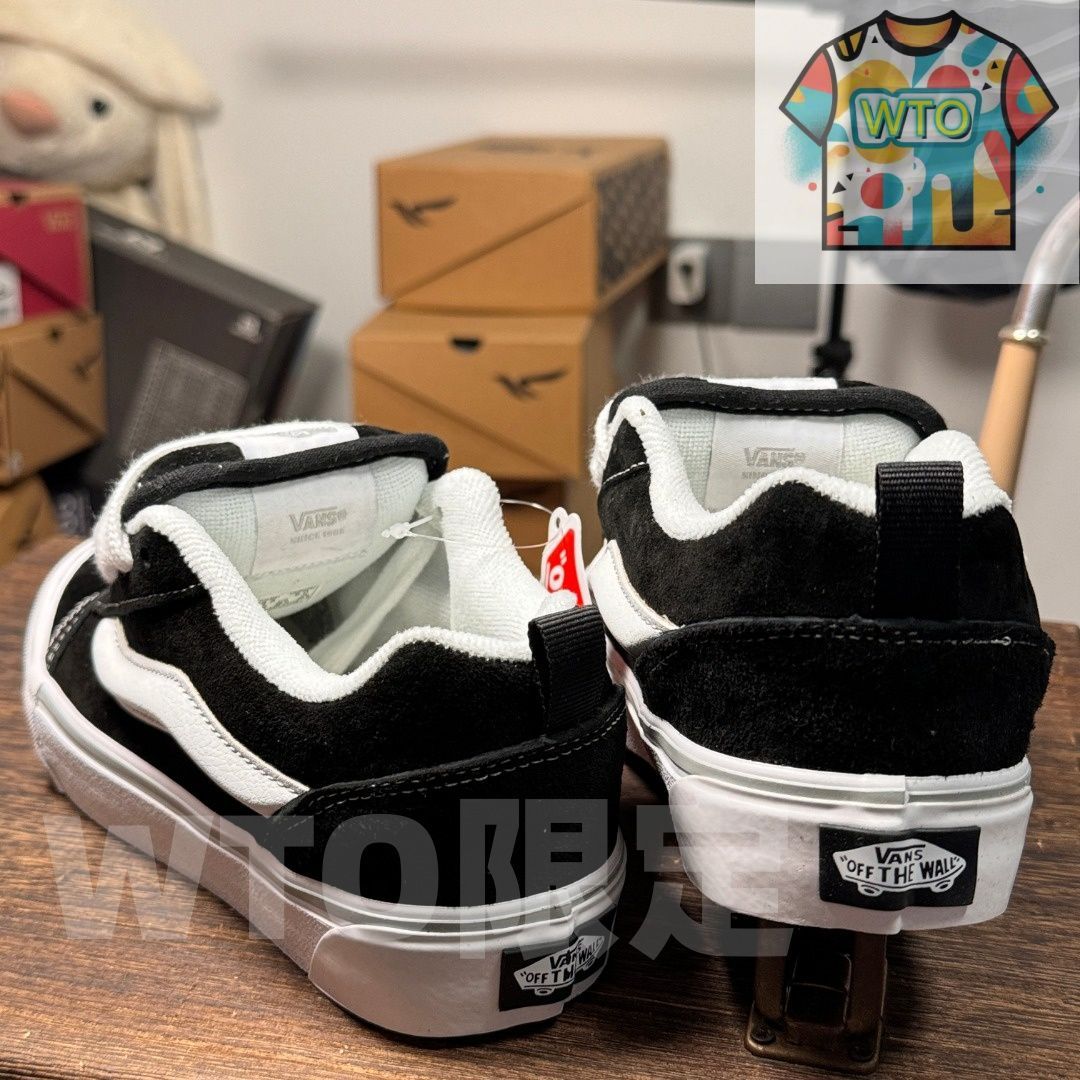 今日 Vans Knu-Skool クラシック ブラック - シルバー スニーカー 在庫 の な価格です -WTO輸入2