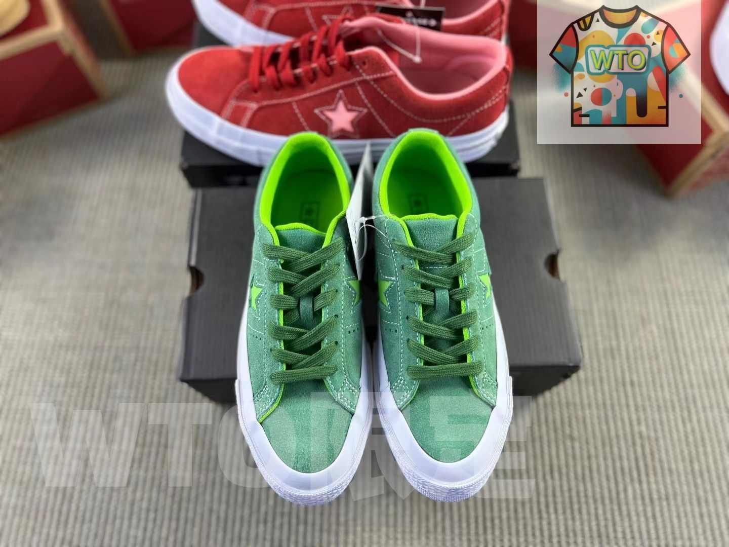 今日 Converse One Star クラシックスエードボードシューズ ミューグリーン 在庫 の な価格です