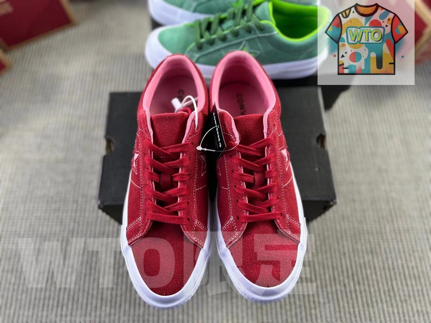 今日 Converse One Star 木村一星 クラシック スエード サルファ スケートシューズ スイカレッド 在庫 の な価格です -WTO輸入2