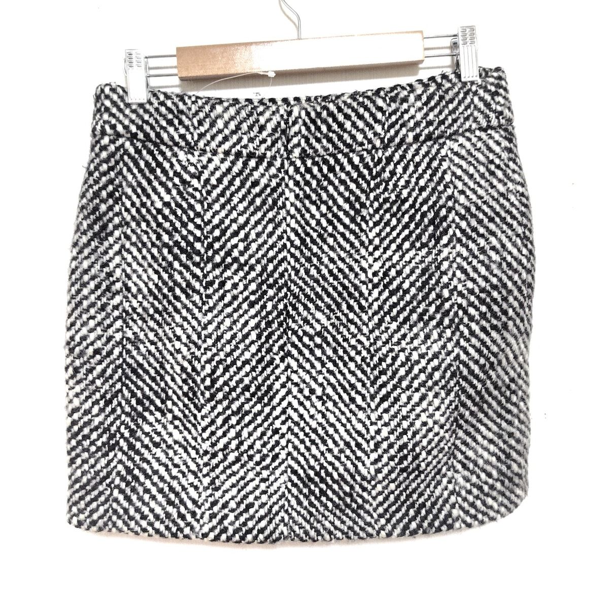 CELINE セリーヌ ミニスカート サイズ36 S レディース - 白×黒 ツイード