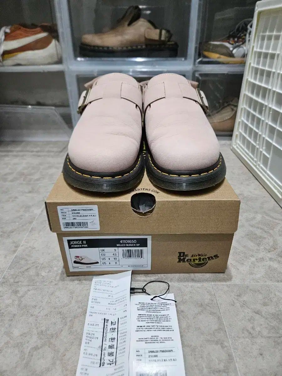 DR. MARTENS ドクターマーチン ジョージ II ミュール- パウダーピンク uk9 280