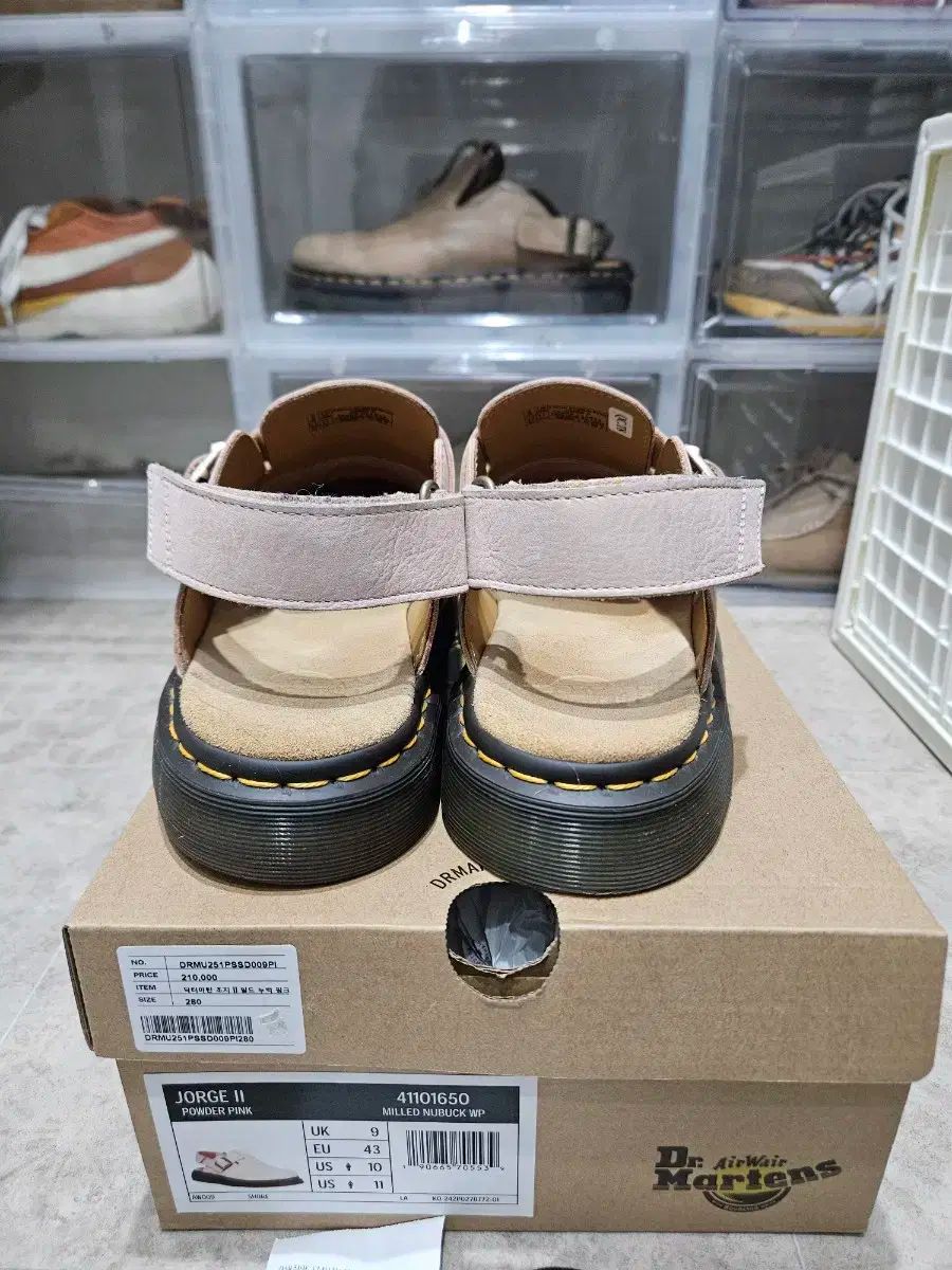  DR MARTENS ドクターマーチン ジョージ II ミュール パウダーピンク uk 9 280 ローファー ブーツ 革靴