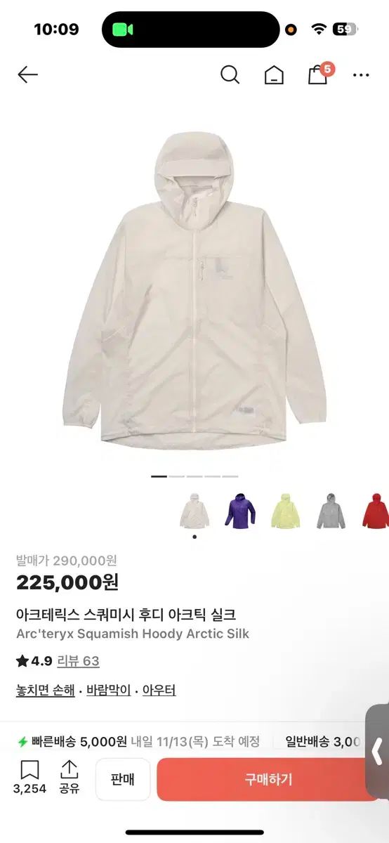 ARC TERYX アークテリクス スコーミッシュ フーディ アーティックシルク