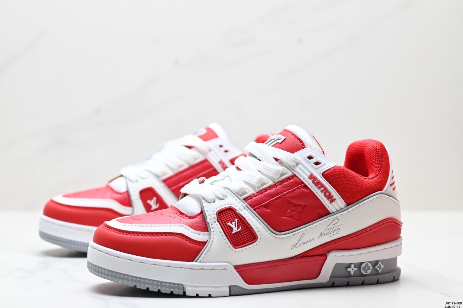  全新 ルイ ヴィトン トレーナー スニーカー ロー カジュアルスポーツシューズ 08 スニーカー 靴