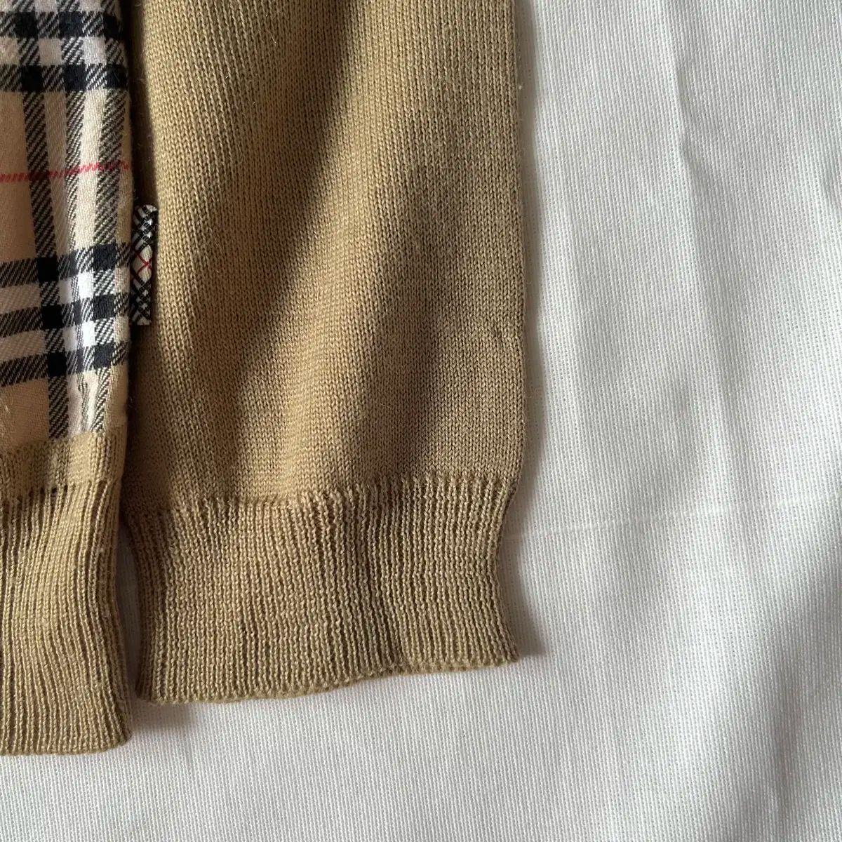 チェック カーディガン