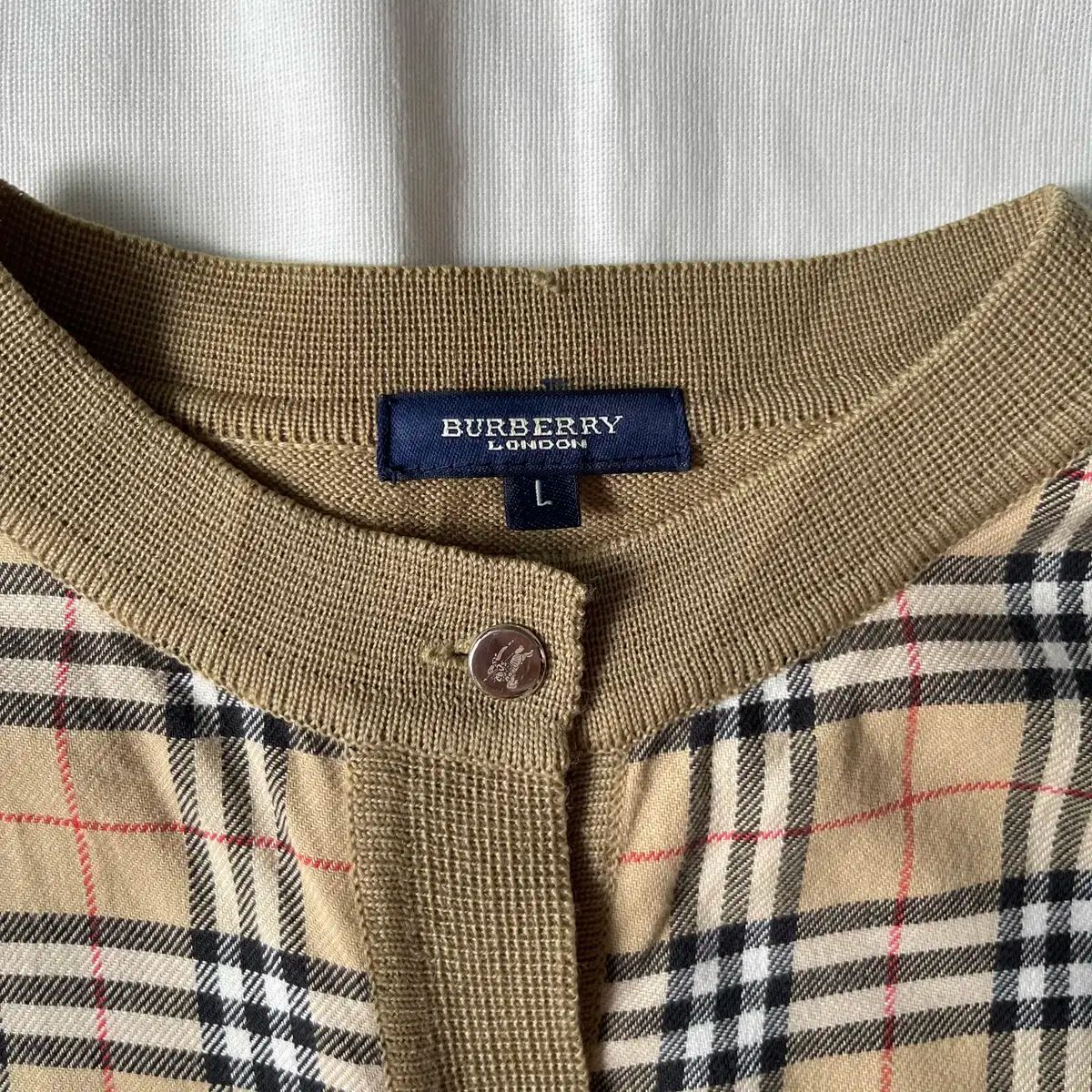 チェック カーディガン