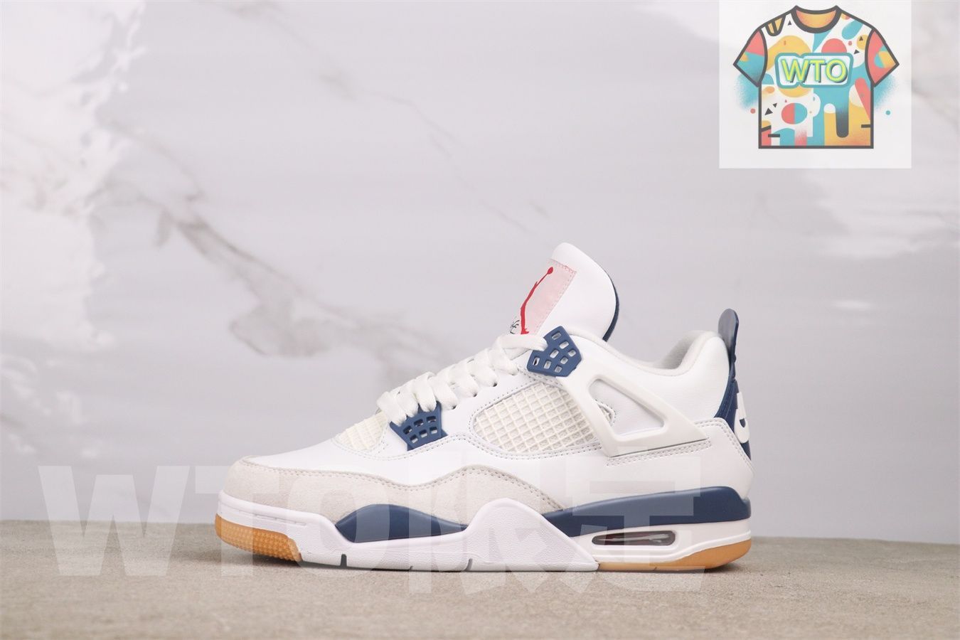 ナイキ SB エアジョーダン4 レトロ SP サミットホワイト ネイビー DR5415-100-WTO輸入-GMU33