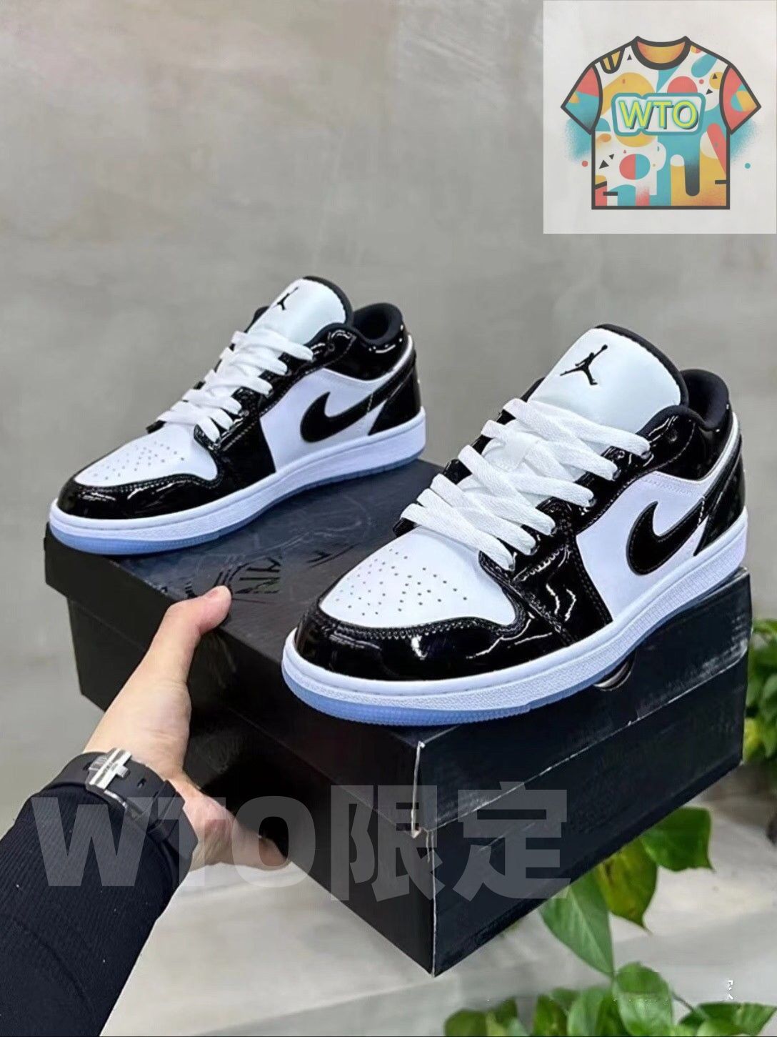 大 Nike Air Jordan 1 Low Concord 男女兼用