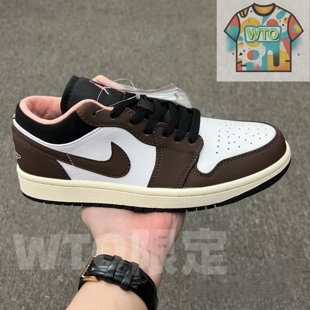 お げ 即 Nike Air Jordan 1 Low Mocha Brown 男女兼用ジョーダン