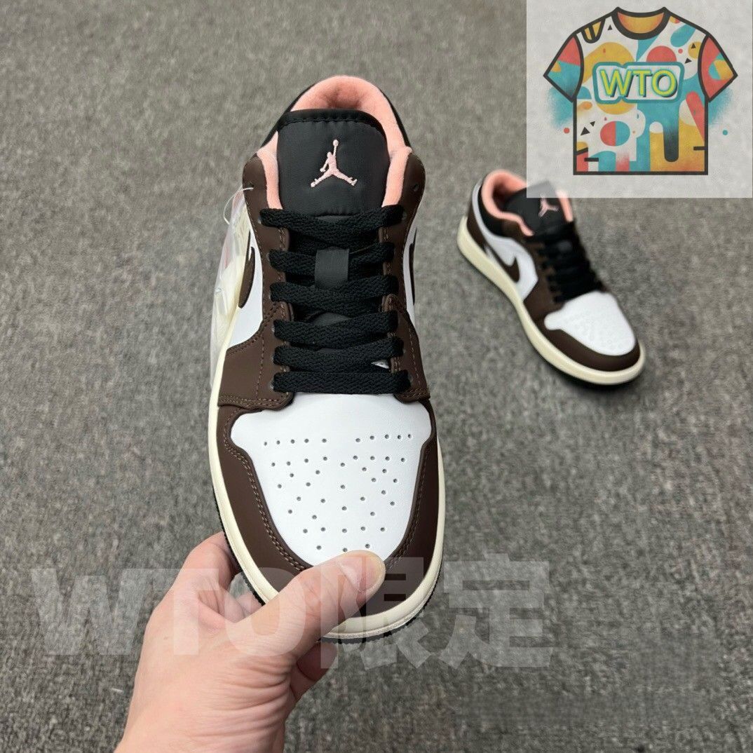 お げ 即 Nike Air Jordan 1 Low Mocha Brown 男女兼用ジョーダン