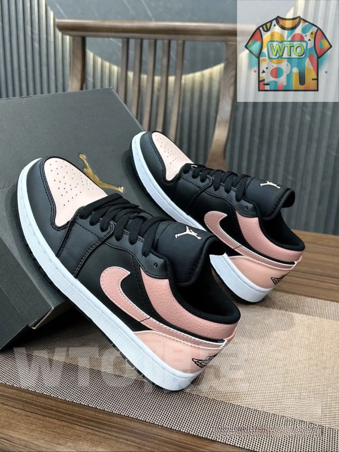  大 NIKE ナイキ AIR JORDAN 1 LOw 553558-034-WTO輸入-YRU 10 スニーカー 靴