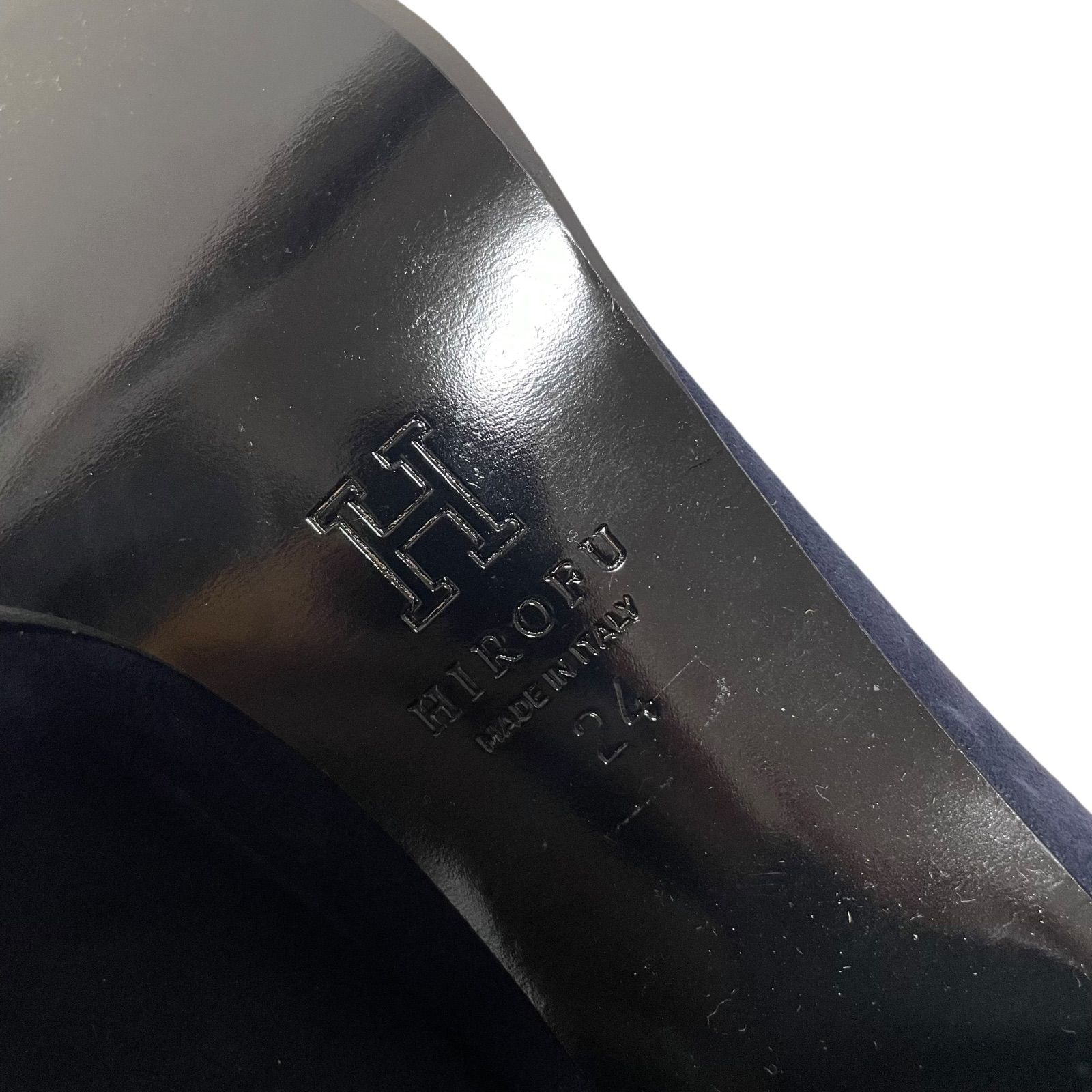 Z1596【美品】HIROFU ヒロフ スエードパンプス コートシューズ