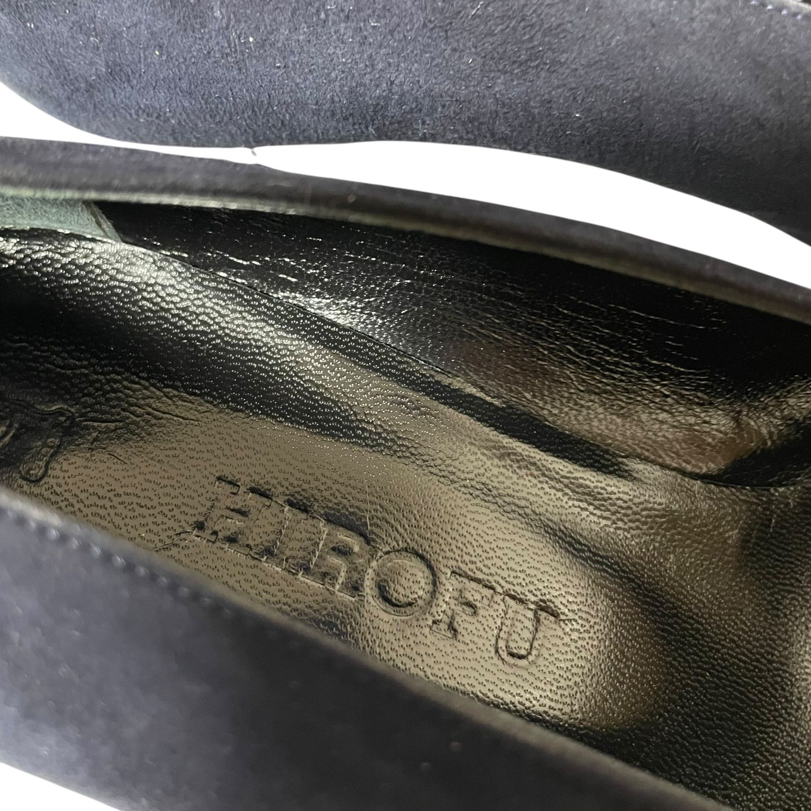 Z1596【美品】HIROFU ヒロフ スエードパンプス コートシューズ