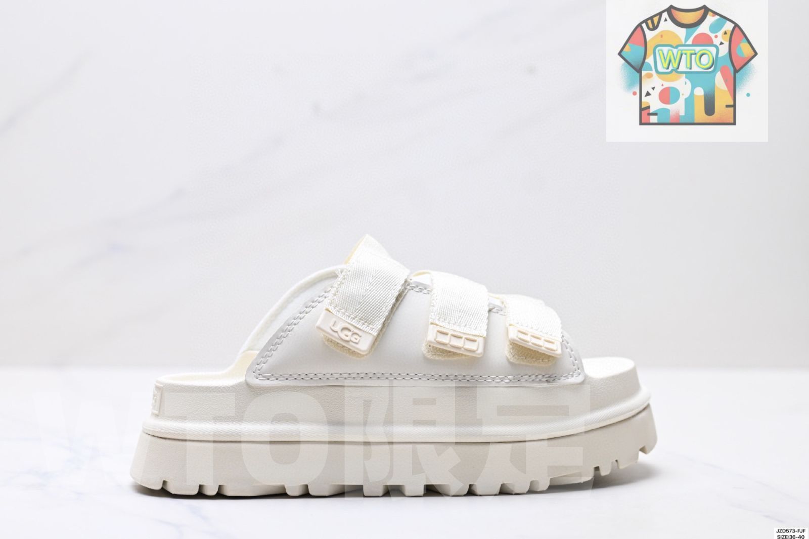 今日 UGG 夏の新商品 レディースゴールドシリーズ 厚底マジックテープ カジュアルスリッパ 在庫 価格