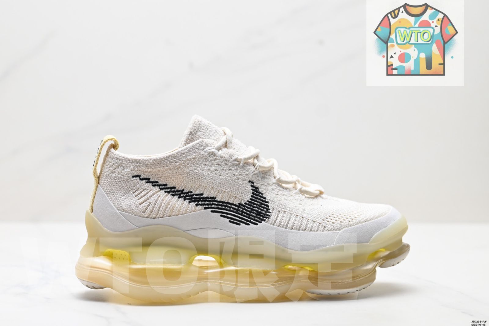 今日 Nike Air Max Scorpion Flyknit Phantom Black Light Cream スコーピオンシリーズ 2025 年モデル スーパービッグエアソール 前衛的増高ロートップ レジャースポーツ用ジョギングシューズ