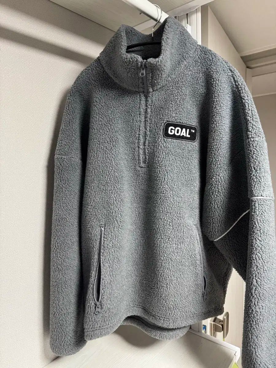 GOALSTUDIO ゴールスタジオ フリース ジップアップ グレー