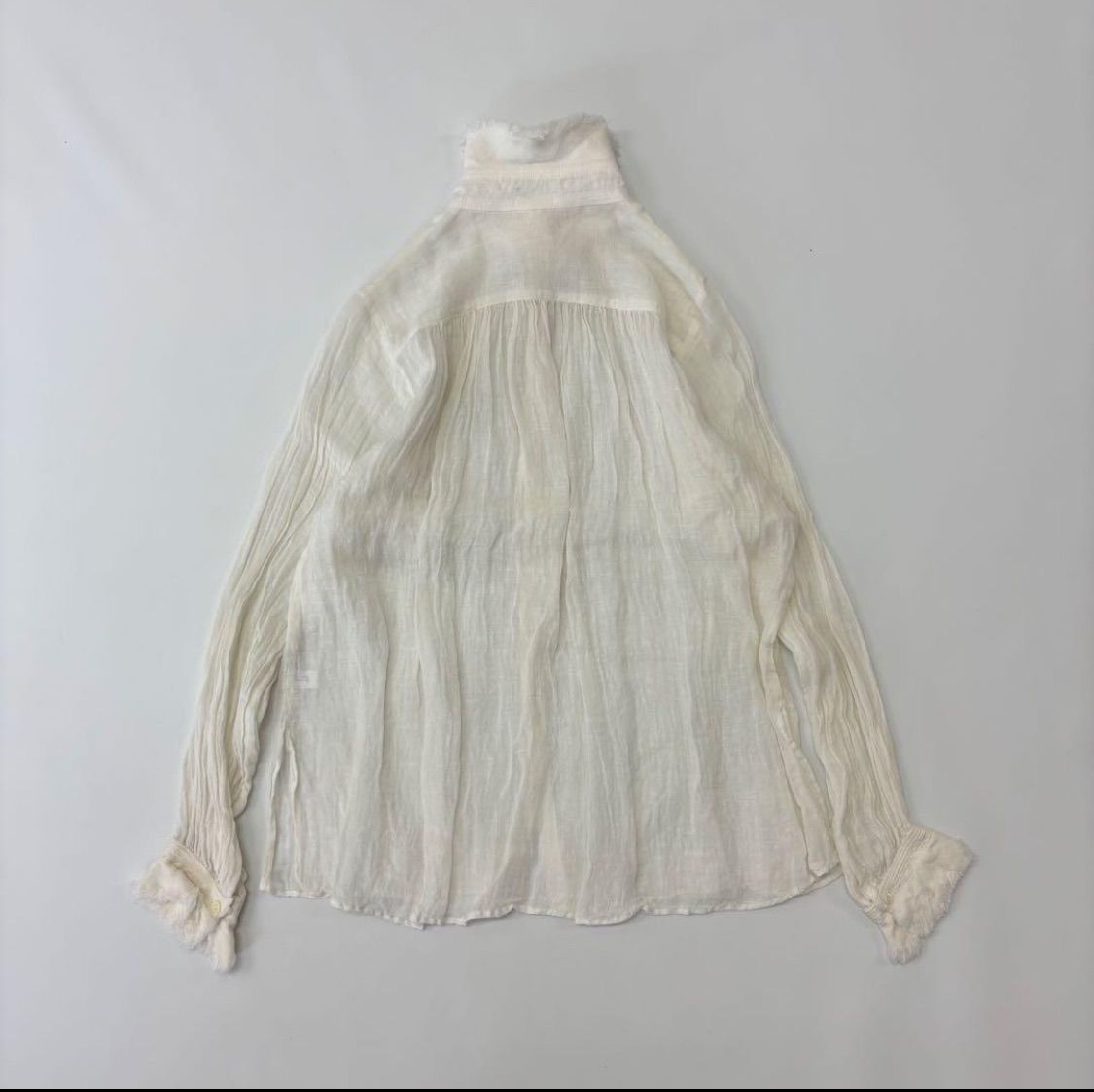メル　yunahica セットインフリルブラウス アイボリー　試着のみ ユナヒカ yunahica セットイン フリル ブラウス サイズ 1 706 - メルカリ