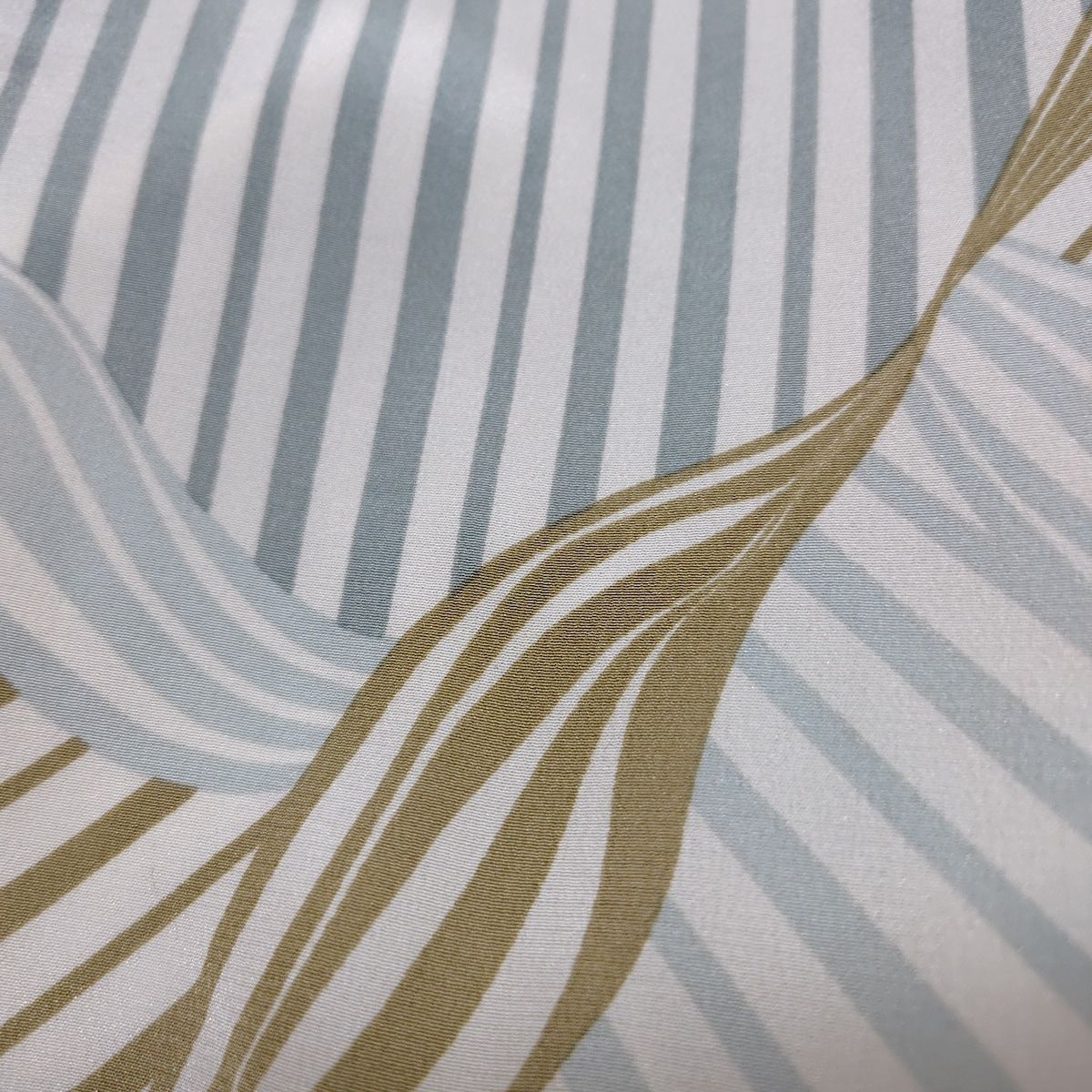  Leilian レリアン ワンピース サイズ9 M レディース - 白×ブルーグレー×マルチ クルーネック 半袖 ロング ストライプ その他 ワンピース