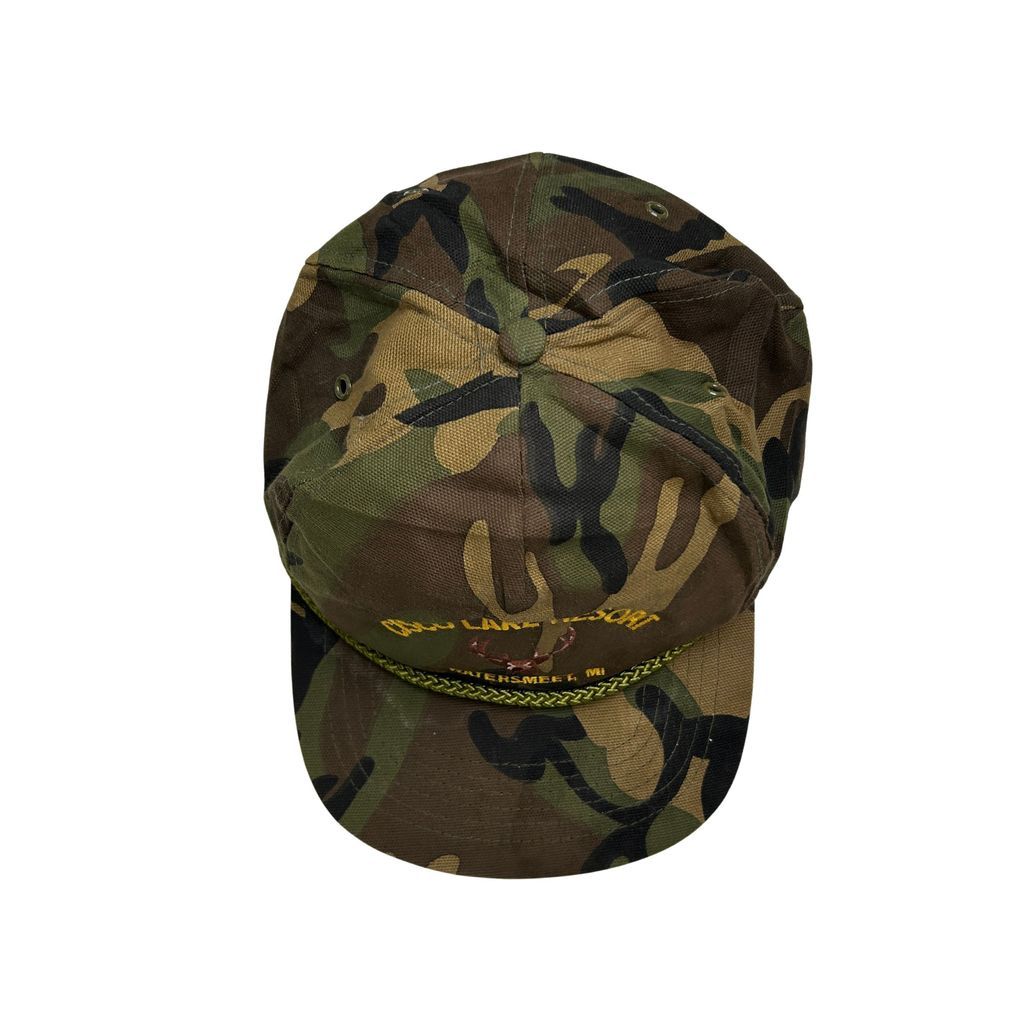 SAN SUN】 企業ロゴ刺繡 ハンティング 迷彩 カモフラキャップ
