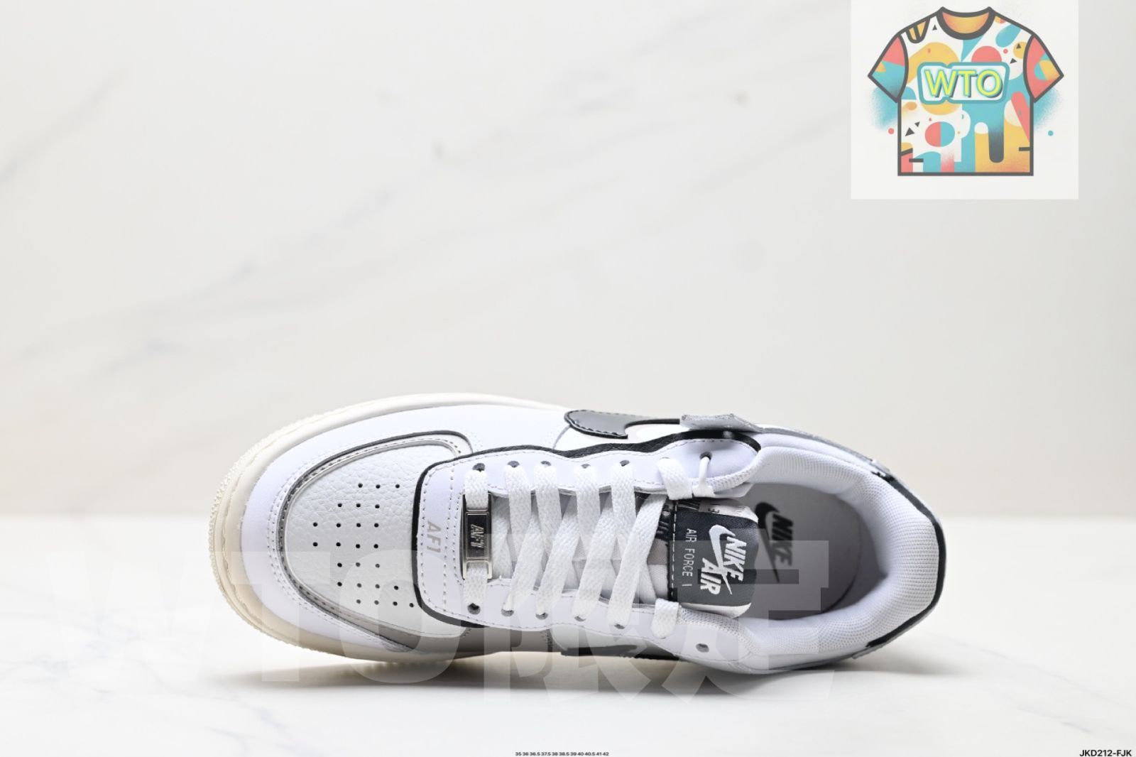 ナイキ NIKE WMNS Air Force 1 Shadow 新少女系デコンストラクティヴィズムデザイン マカロン エアフォースワン 軽量ハイインソール付きロートップ マルチマッチ なスケートシューズ-WTO輸入4