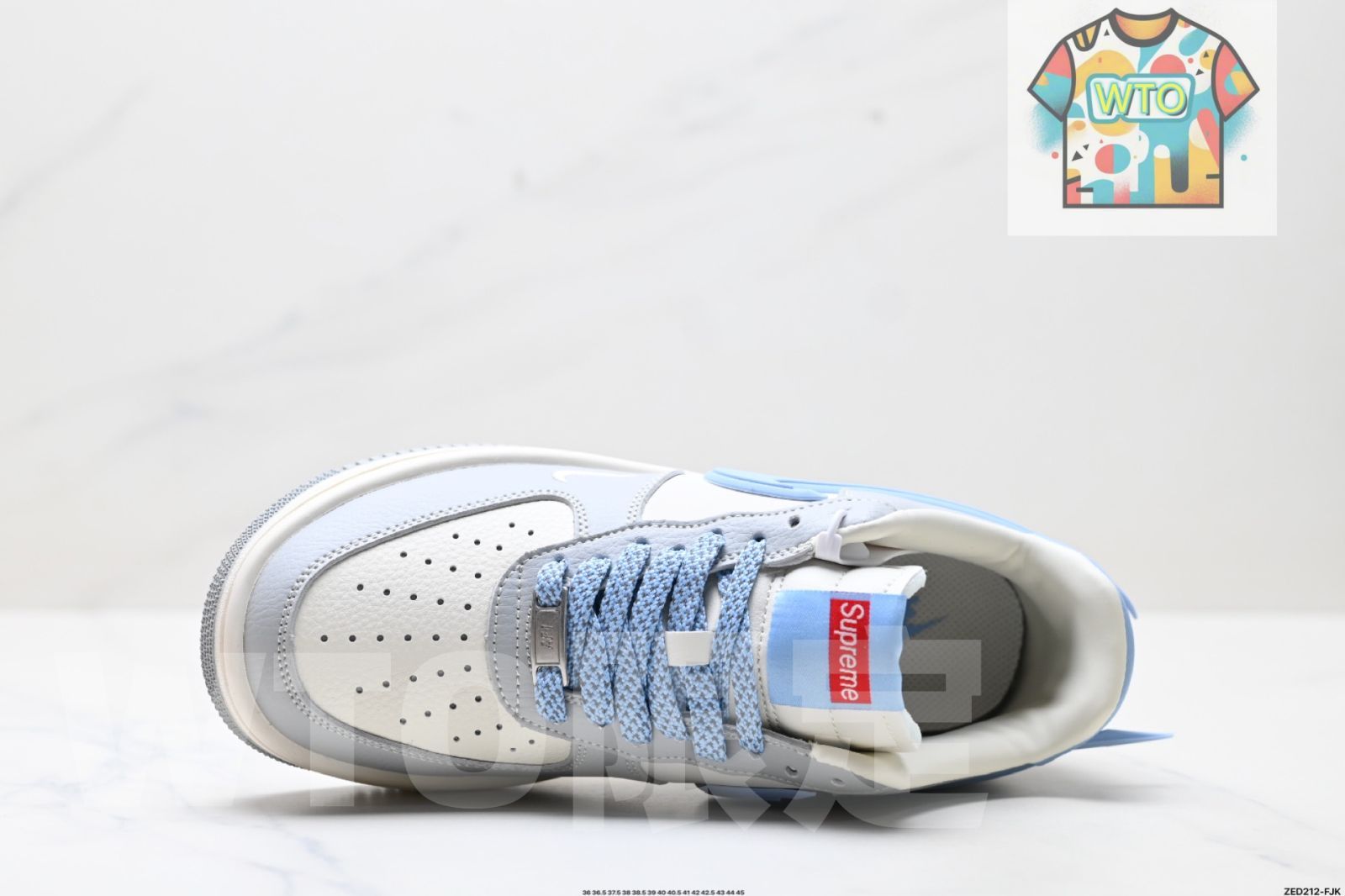 NIKE AIR FORCE 1‘07 LV8オリジナルの型紙とボードを使用した 純正なロートップエアフォースワンのフォルムを再現-WTO輸入4