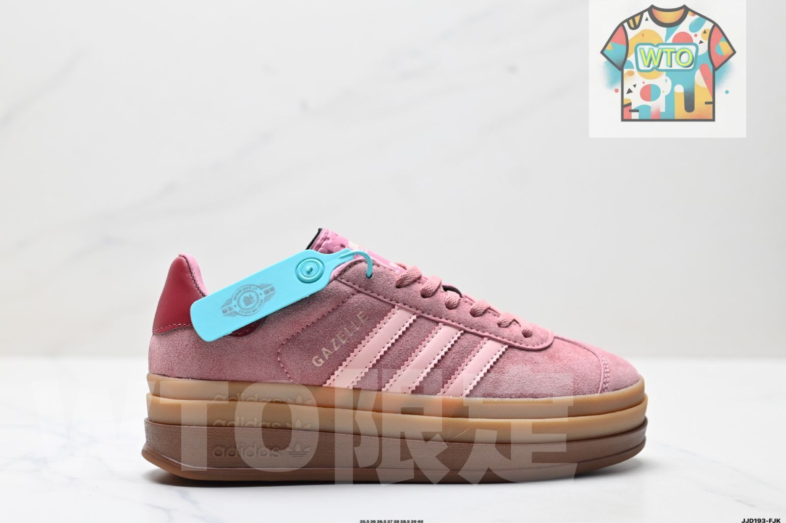 アディダス Adidas Gazelle B W ロートップ レトロ マルチマッチ カジュアルスポーツスケートシューズ-WTO輸入4