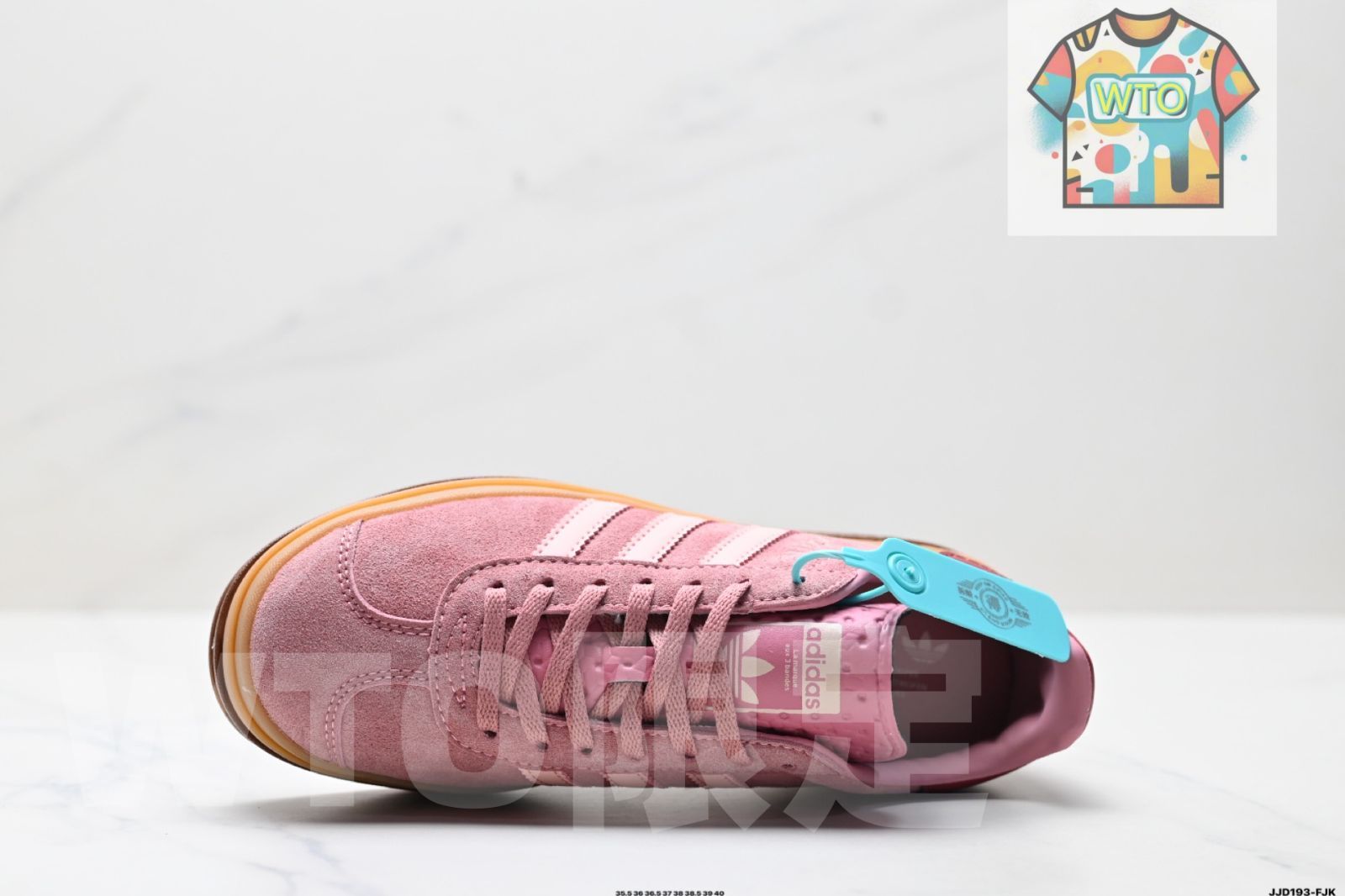 アディダス Adidas Gazelle B W ロートップ レトロ マルチマッチ カジュアルスポーツスケートシューズ-WTO輸入4