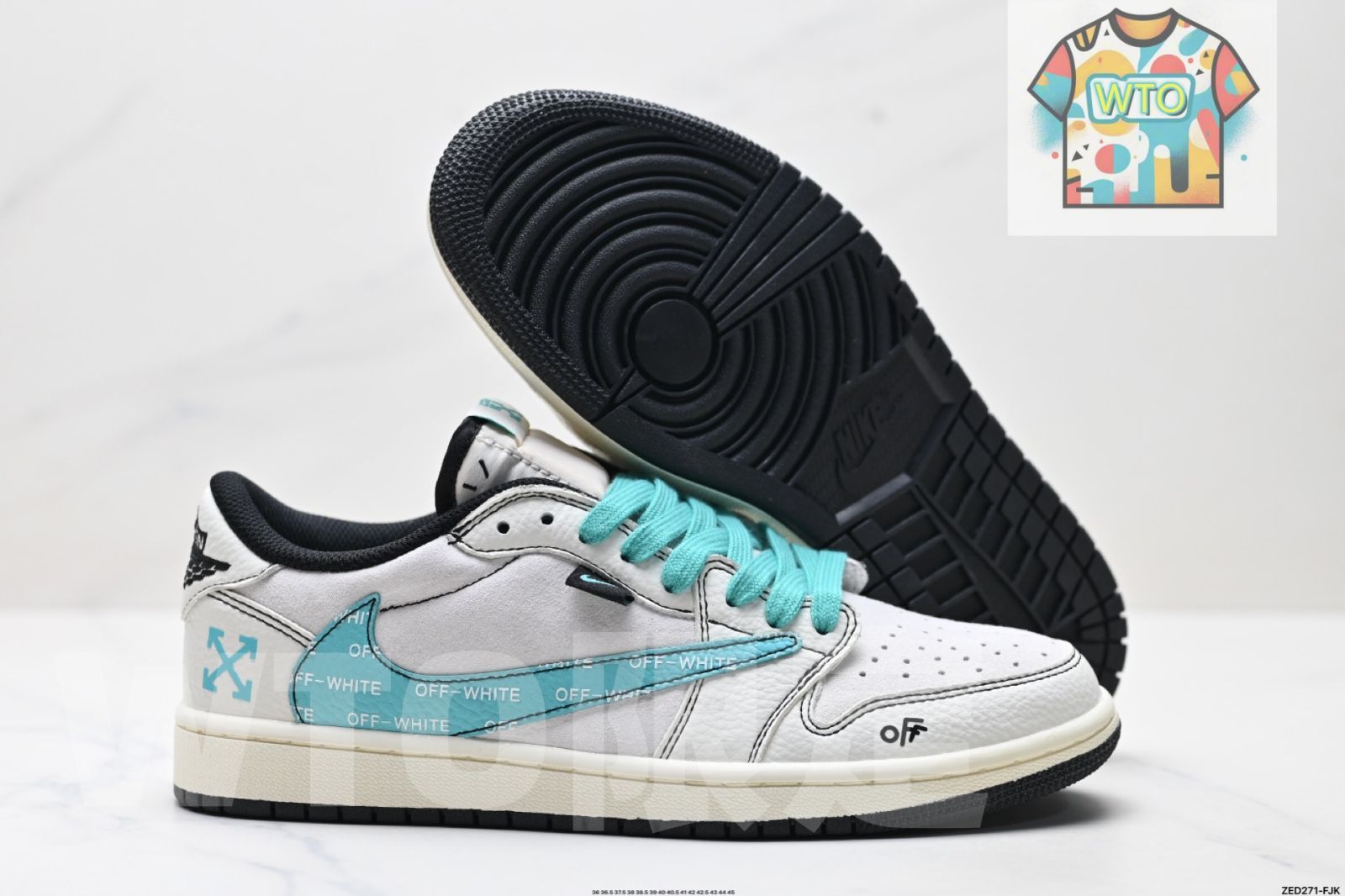  トラヴィス スコット x エアジョーダン 1 Reverse Mocha レバースモカ ジョーダン TS ライトニング コラボレーション ロートップ カルチャーバスケットボールシューズ WTO輸入4 スニーカー 靴