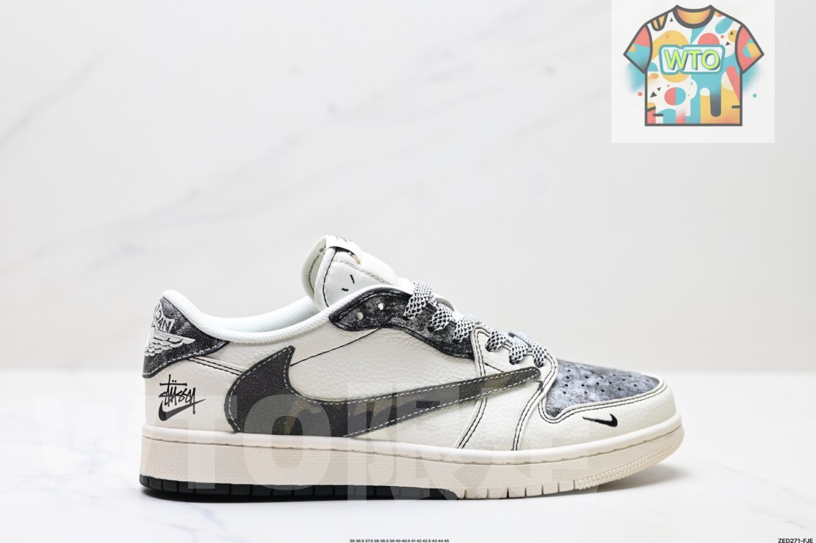 リバース モカ AJ1 TS ライトニング コラボ リバースフック ローカルチャー バスケットボールシューズ