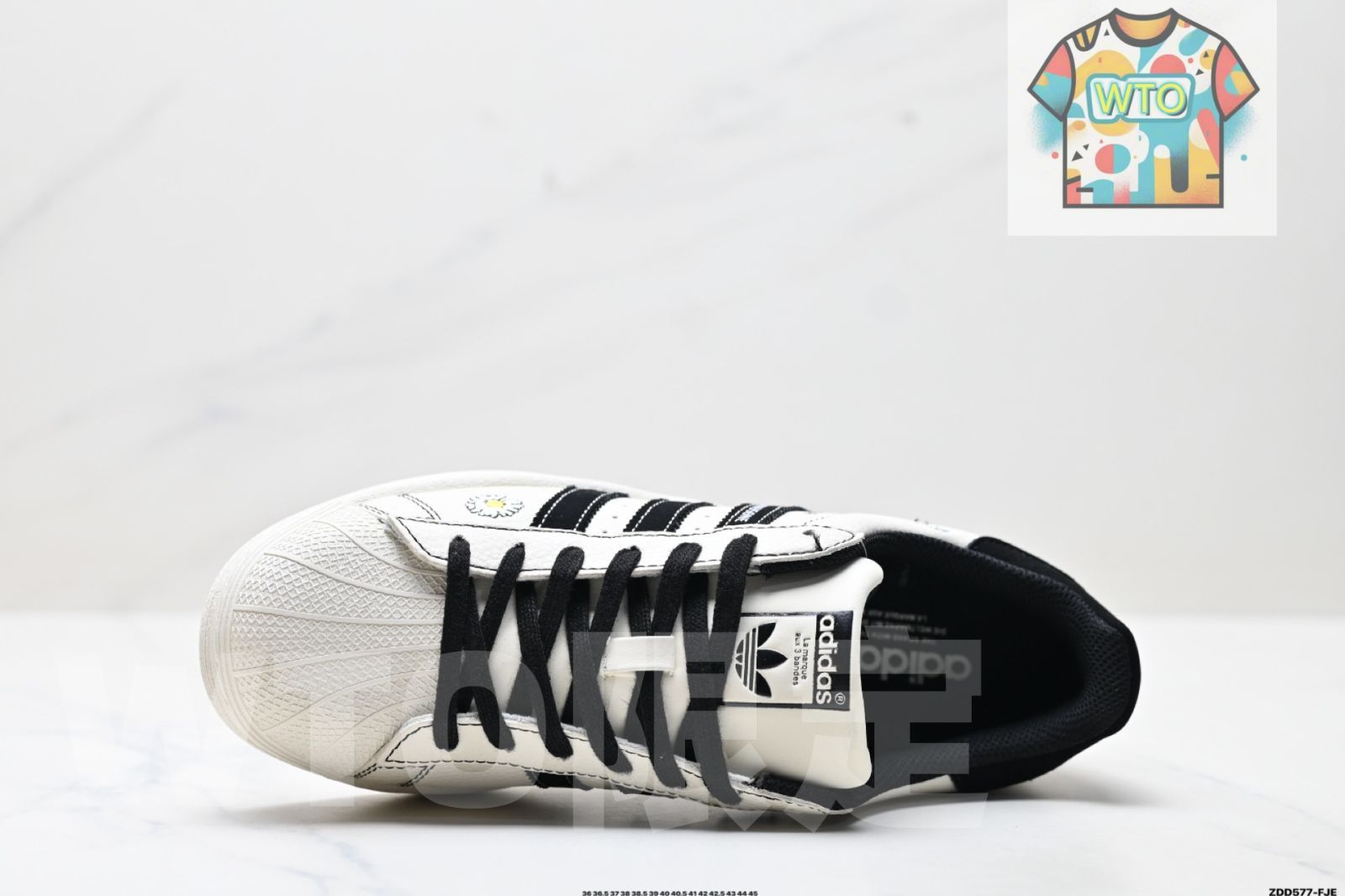 Adidas Originals Superstar Adidas 三叶草 シェルトップ DIY シリーズロートップのクラシックでユニバーサルなカジュアルスポーツスニーカー