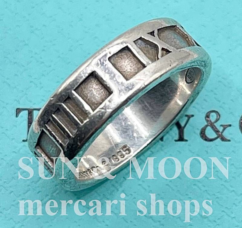 ティファニー カーブドアトラスリング 14号 シルバー925 オールド