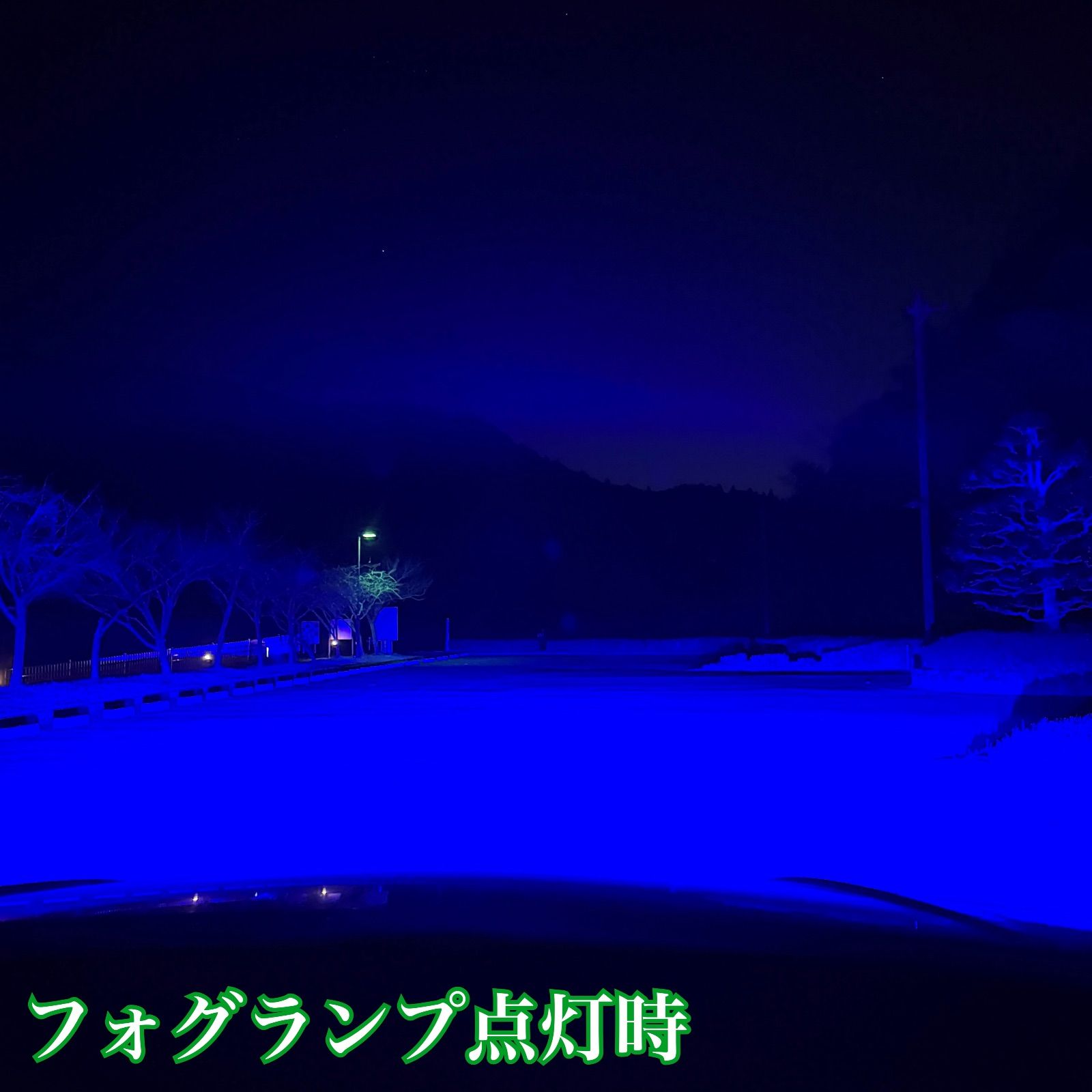 車 大人気!! 超爆光 H8/H11/H16 ディープブルーフォグランプ!当店限定色