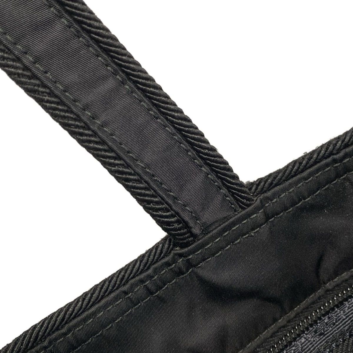  PRADA プラダ ハンドバッグ ロゴジャガード 1 BA 084 黒 リボン ハンドバッグ バッグ
