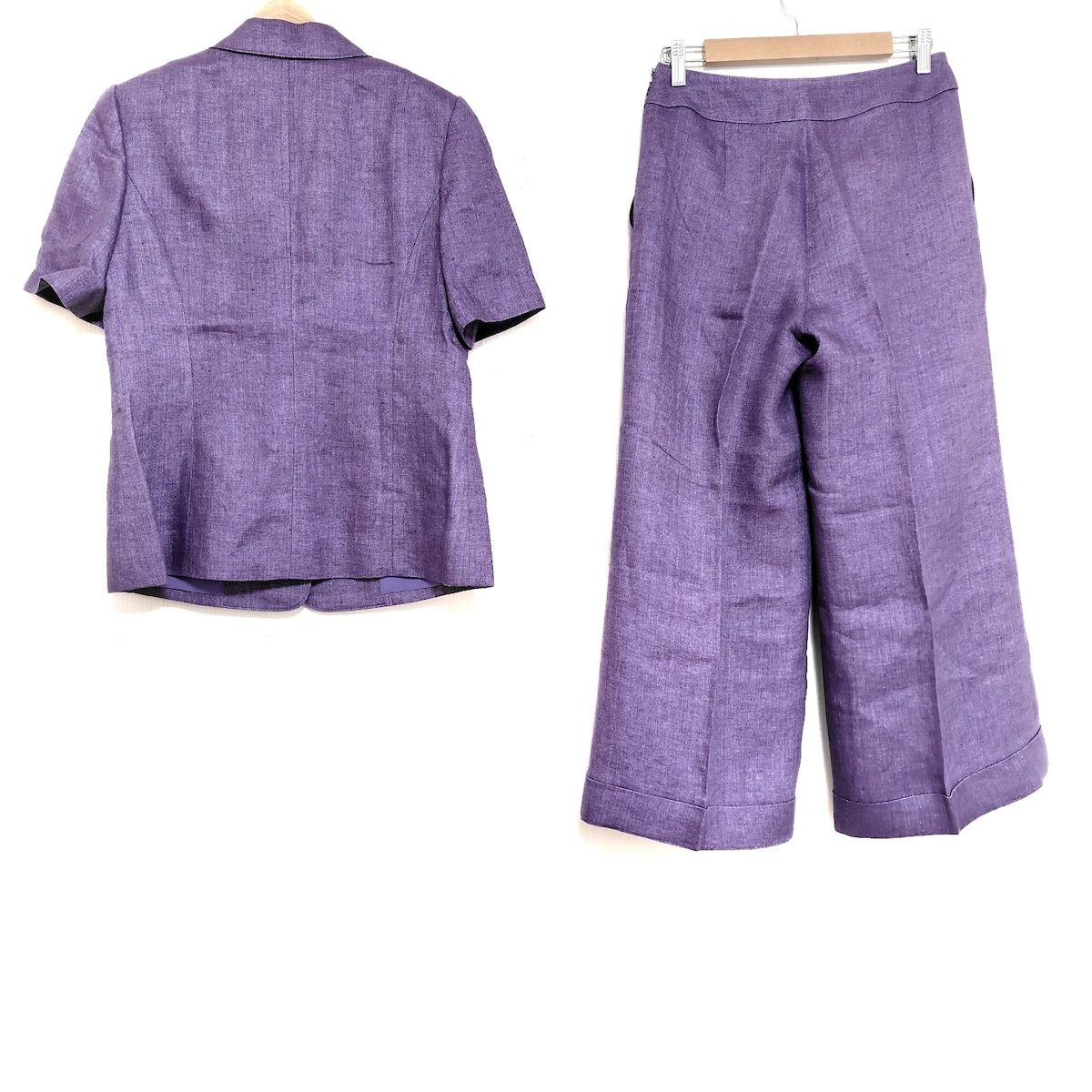 JUN ASHIDA ジュンアシダ レディースパンツスーツ レディース - パープル 肩パッド