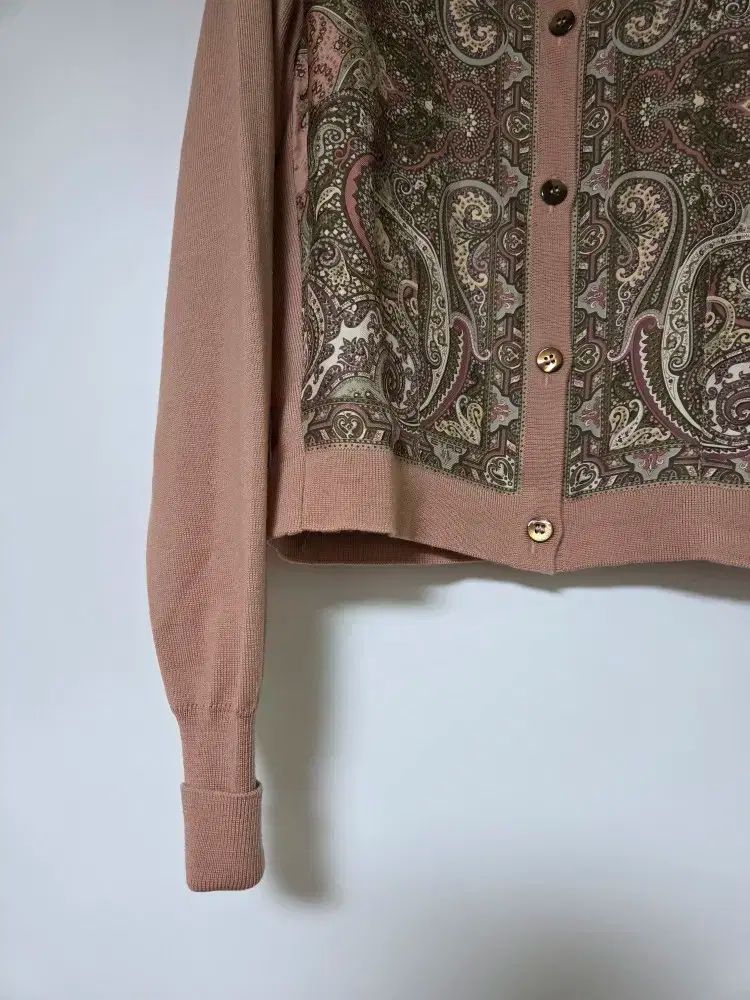 ETRO エトロ シルク バイカラー ウール カーディガン - メルカリ