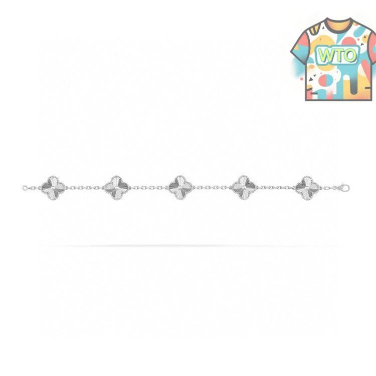 Van Cleef - Arpels ヴァン クリーフ＆アーペル VCAレーザーカット 五花ブレスレット 四つ葉のクローバー 五花ブレスレット｜ ｜ -WTO輸入1