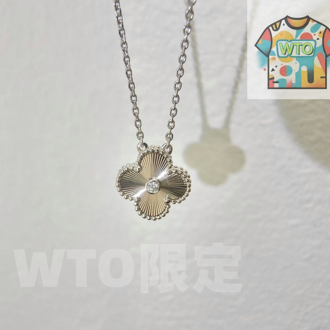 ヴィンテージ アルハンブラ ペンダント ギヨシェ ヴァン クリーフ アーペル Van Cleef Arpels WTO輸入1