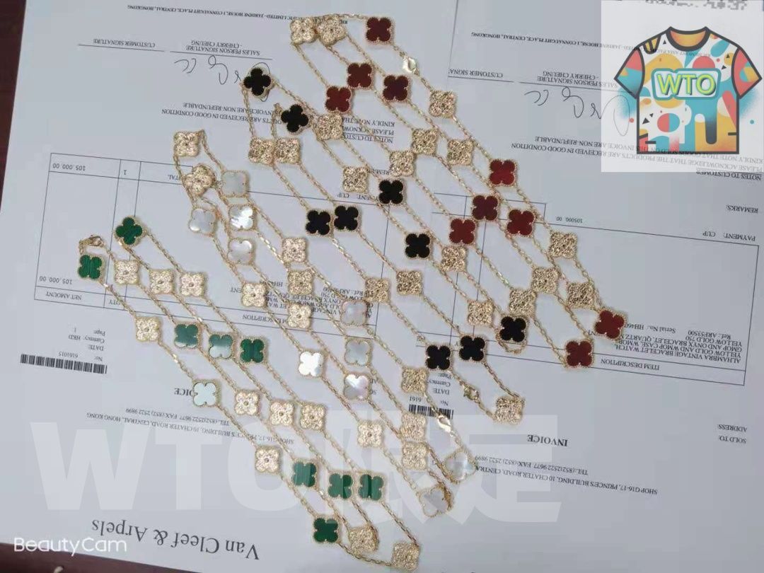 Van Cleef - Arpels アルハンブラ 20連フラワー ネックレス - マルチストーン ヴァン クリーフ - アーペル レディースジュエリー| | -WTO輸入1