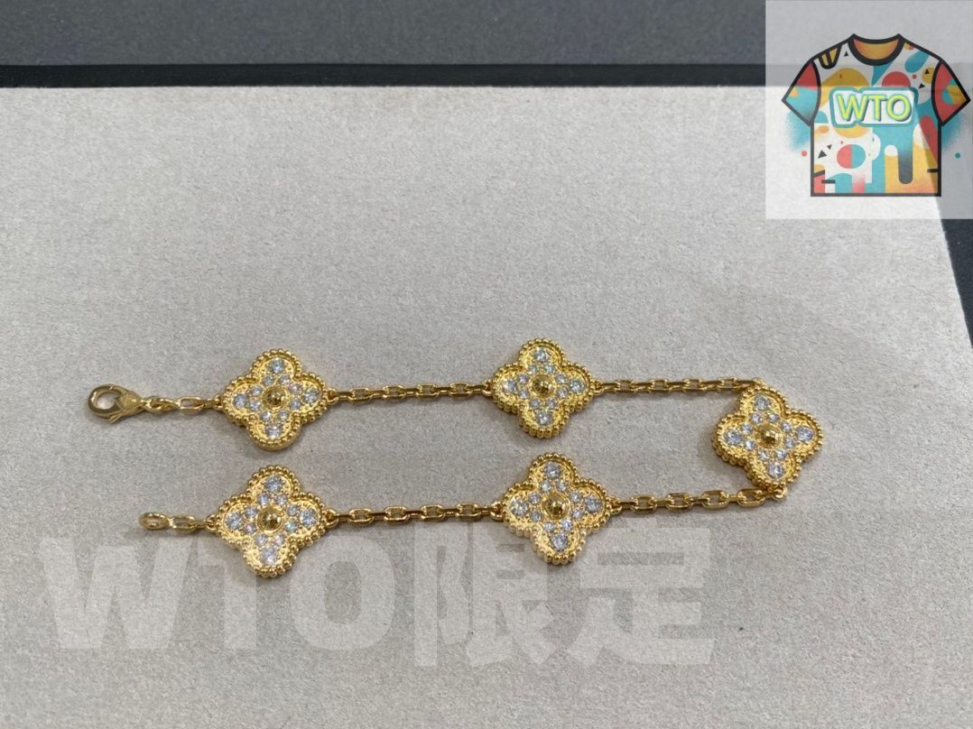 ヴァン クリーフ-アーペル ヴィンテージ アルハンブラ ブレスレット 5モチーフ Van Cleef - Arpels ｜ -WTO輸入1