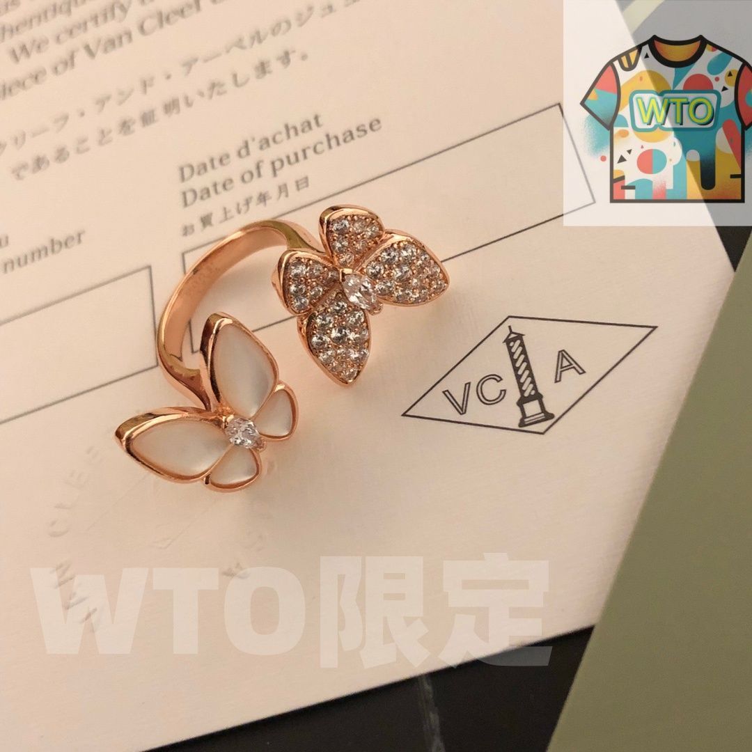 Vca Van Cleef - Arpels バタフライ リング オープン Two Butterfly ジュエリー シリーズ｜ ｜ -WTO輸入1